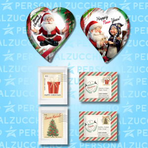 bustine di zucchero natalizie, zucchero natale