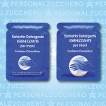 Neutra + Igienizzante 6x8 cm ==  Neutral fragrance + clorexidina Sanitizing 6x8 cm