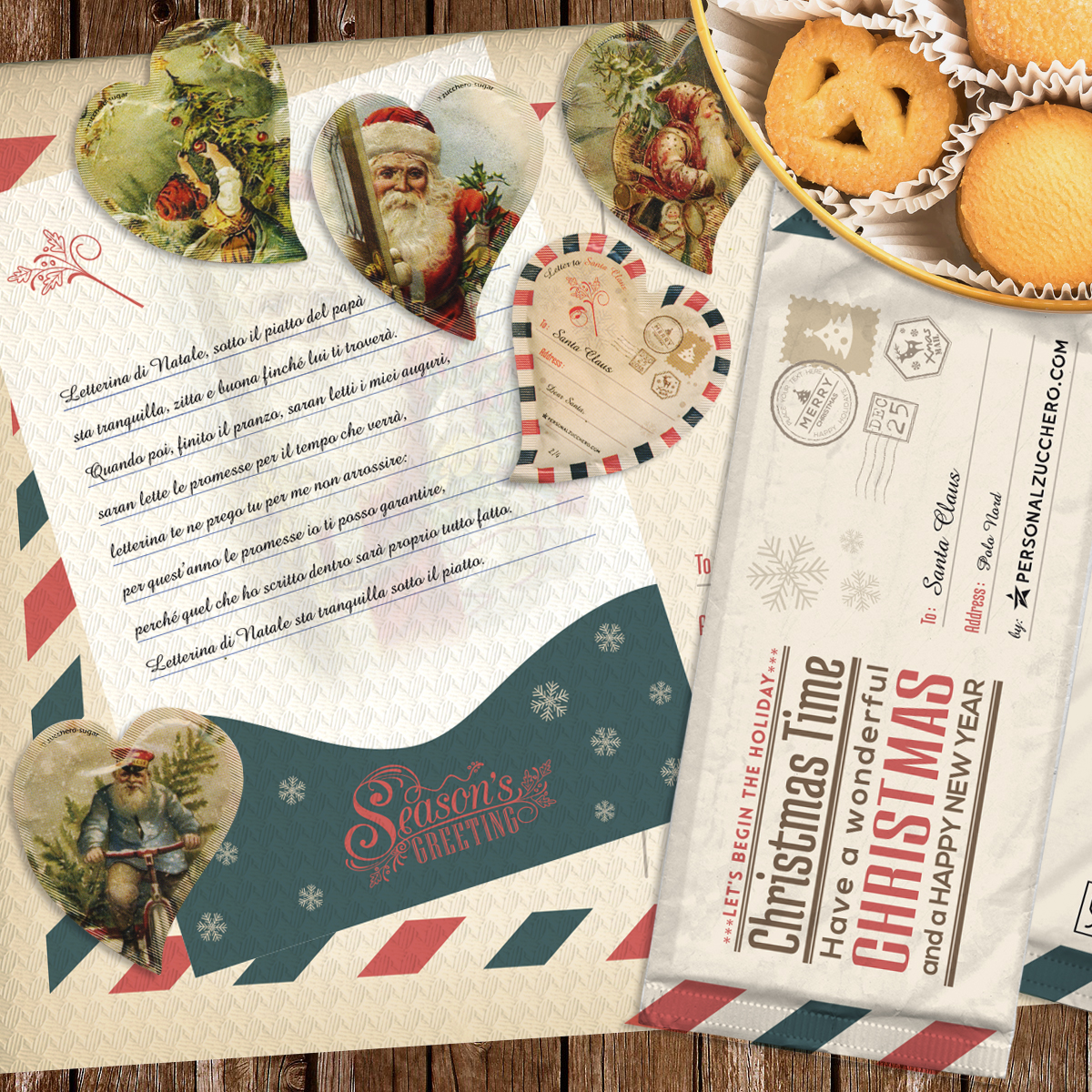 bustine di zucchero, bustine di natale, marry christmas, christmas sugar pachets